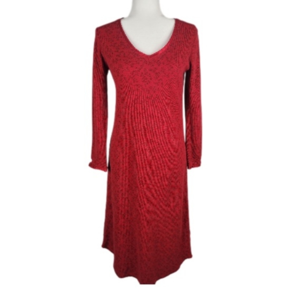 CHAPS Women's Night Gown with Silk Trimming Size Small